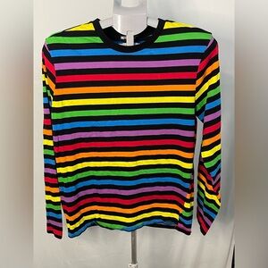 Hot Topic‎ Pride Rainbow Long Sleeve Shirt Colorful Men's Medium